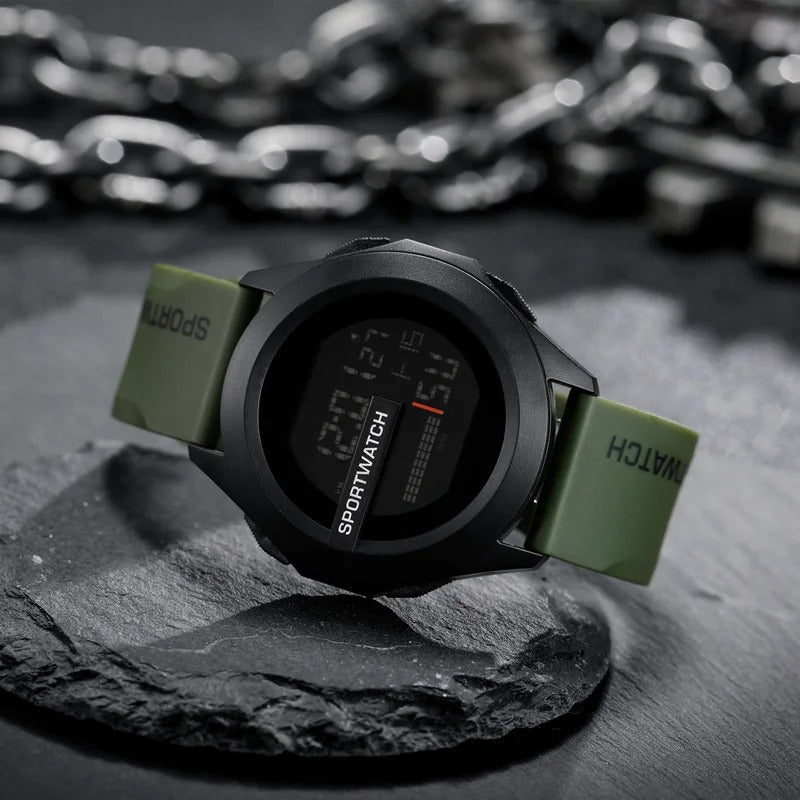 Sport Watch for Men Military Digital Watch Stopwatch Luminous Date Week Waterproof Men's Clock Electronic Wristwatch
