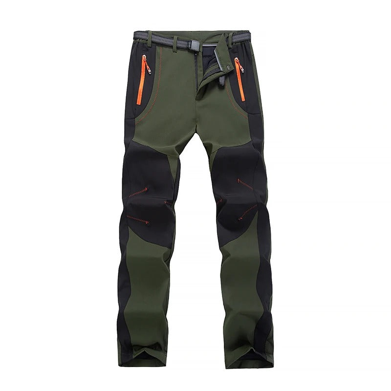 Thick Warm Fleece Hiking Pants Men Winter Waterproof Windproof Outdoor Soft Shell Rain Trousers Trekking Camping Ski Pants