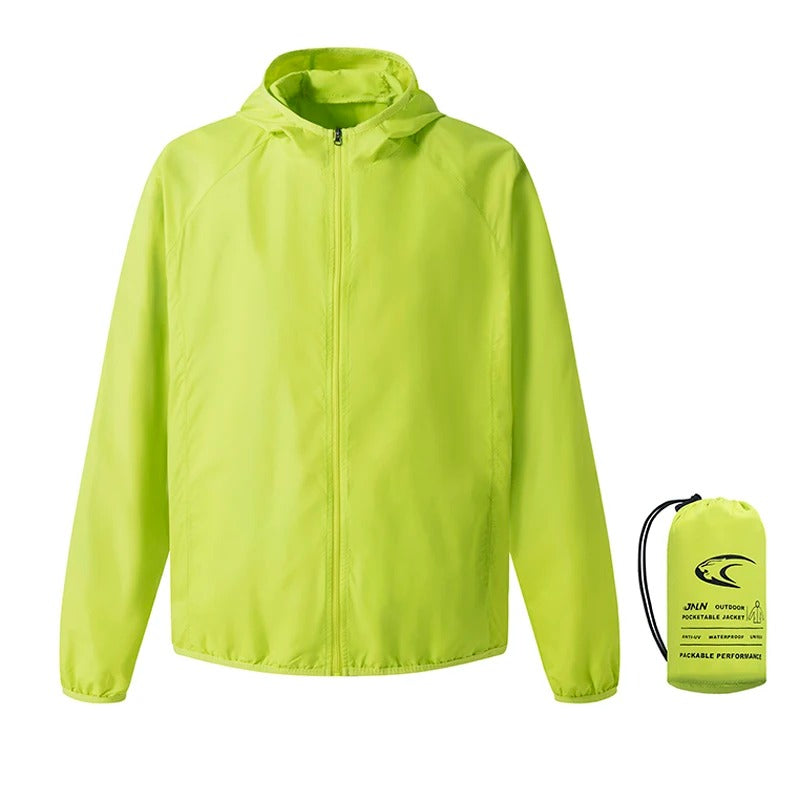 Men's Women's Waterproof Hiking Jacket Quick Dry Sun Protection Windbreaker Camping Hunting Climbing Outdoor Rain Coat