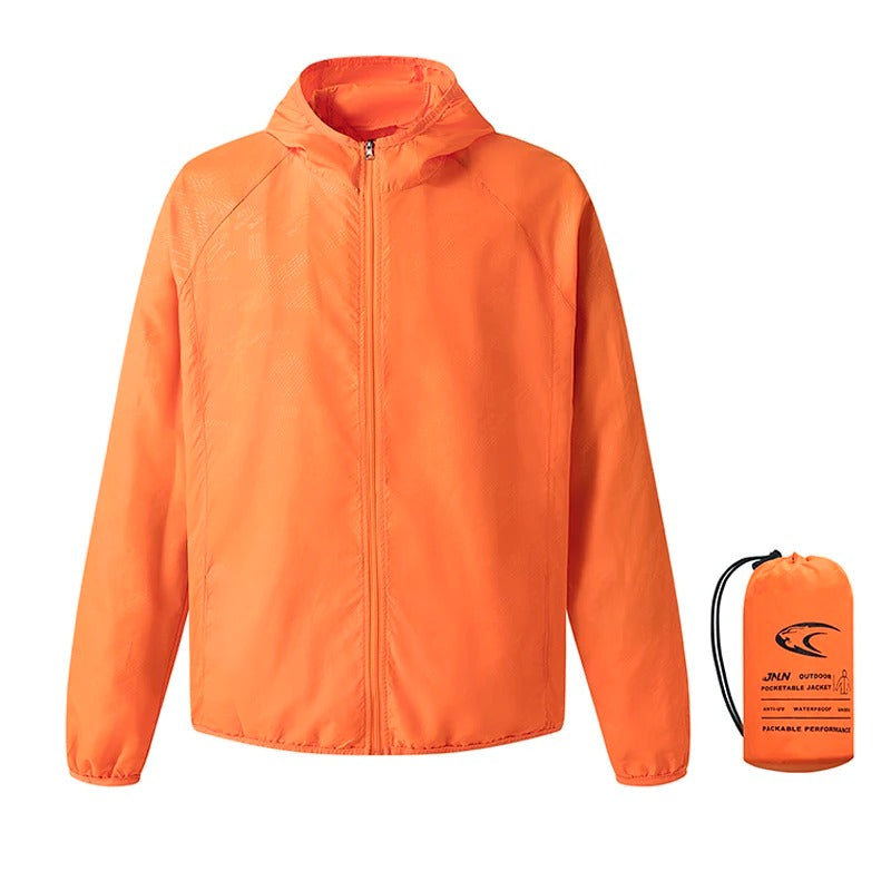 Men's Women's Waterproof Hiking Jacket Quick Dry Sun Protection Windbreaker Camping Hunting Climbing Outdoor Rain Coat