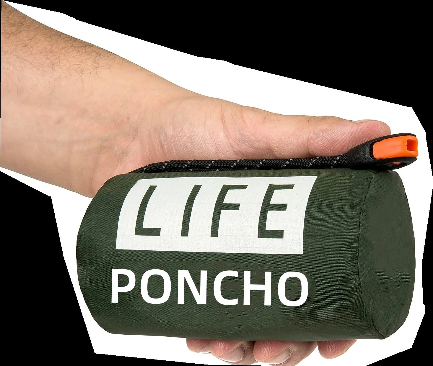 LIFE poncho Emergency Survival Rain Poncho Thermal Survival Space Blanket Raincoat Heat Reflective Waterproof for Camping Hiking