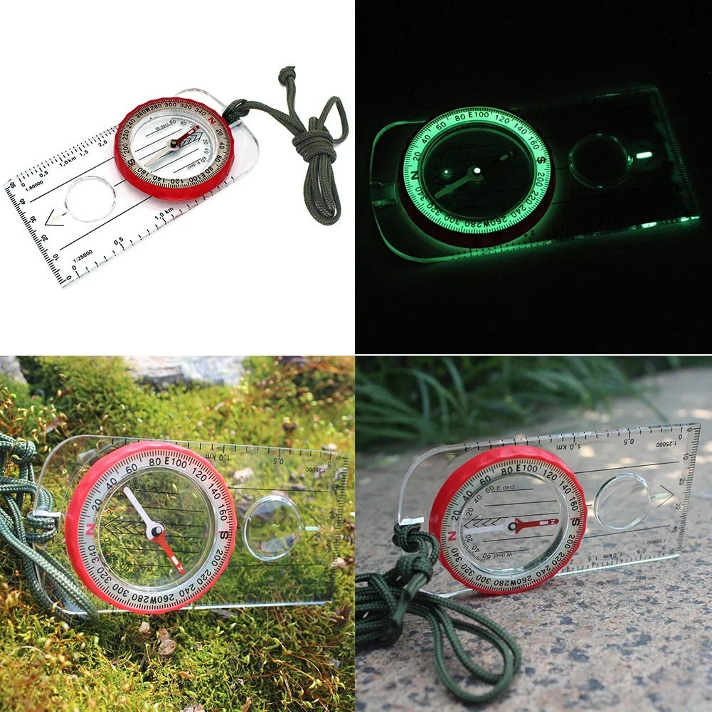 Travel Tools Multifunctional for Climbing Biking Exploring Luminous Adventure Warehouse Compass High Accuracy Waterproof Compass