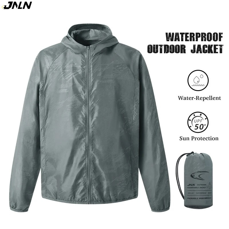 Men's Women's Waterproof Hiking Jacket Quick Dry Sun Protection Windbreaker Camping Hunting Climbing Outdoor Rain Coat