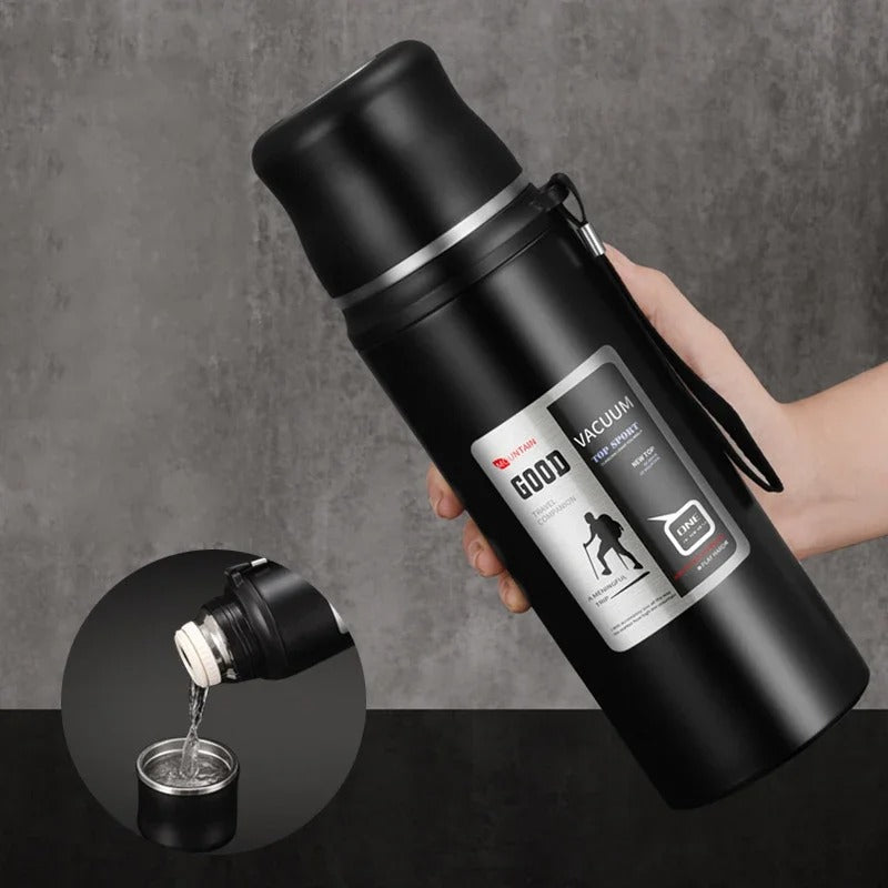 1000ml Hot Cold Thermos Tumbler Stainless Steel Coffee Cup Water Bottle Portable Travel Sports Kettle Vacuum Flasks