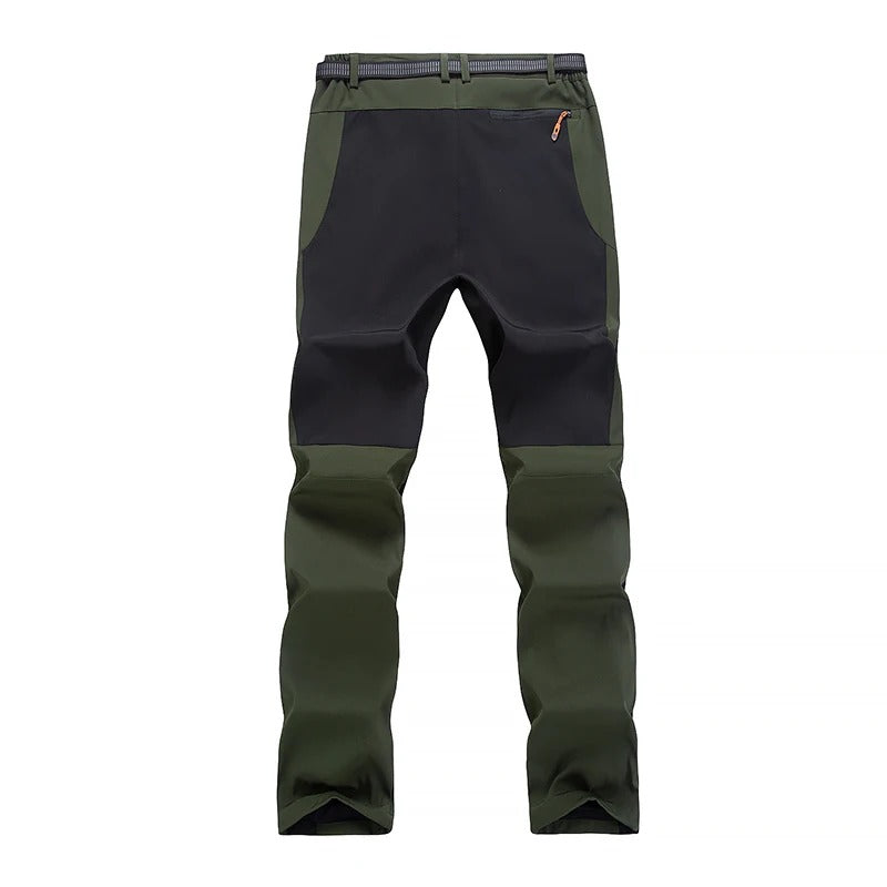 Thick Warm Fleece Hiking Pants Men Winter Waterproof Windproof Outdoor Soft Shell Rain Trousers Trekking Camping Ski Pants