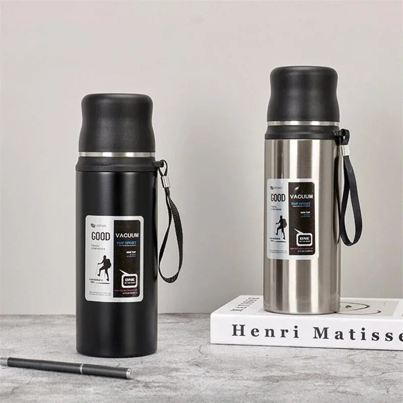 1000ml Hot Cold Thermos Tumbler Stainless Steel Coffee Cup Water Bottle Portable Travel Sports Kettle Vacuum Flasks