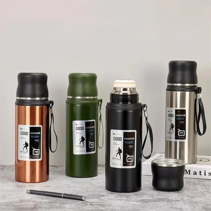 1000ml Hot Cold Thermos Tumbler Stainless Steel Coffee Cup Water Bottle Portable Travel Sports Kettle Vacuum Flasks