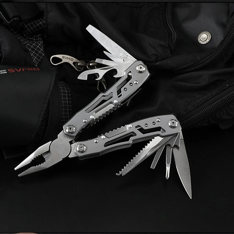 Camping Multitool Stainless Steel Portable Folding Knife Pliers Outdoor Emergency Survival Gear Multifunction Tools for Hiking