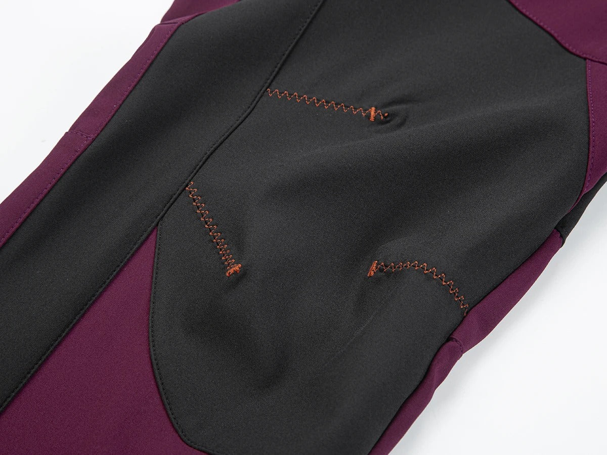 Women Winter Fleece Pants Warm Waterproof Hiking Pants Outdoor Camping Climbing Skiing Soft Shell Windproof Rain Trousers