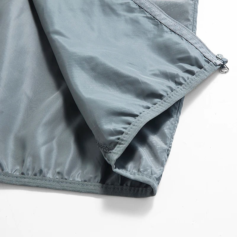 Men's Women's Waterproof Hiking Jacket Quick Dry Sun Protection Windbreaker Camping Hunting Climbing Outdoor Rain Coat
