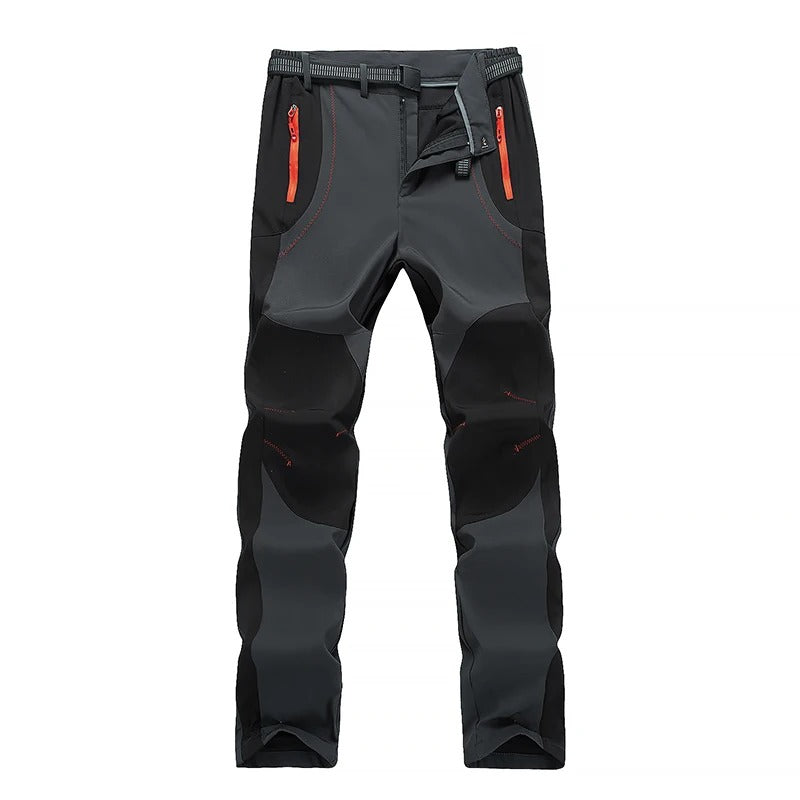 Thick Warm Fleece Hiking Pants Men Winter Waterproof Windproof Outdoor Soft Shell Rain Trousers Trekking Camping Ski Pants